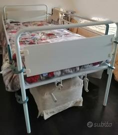 LETTO OSPEDALIERO+MATERASSO ANTIDECUPITO 
