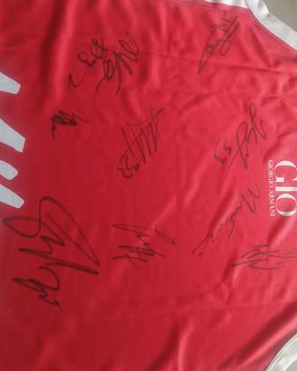 Canotta Olimpia Milano basket EA7 autografata