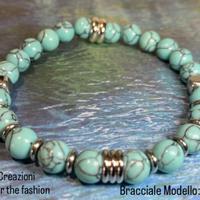Bracciale modello Giove pietra naturale e acciaio