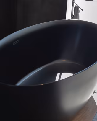 Vasca da bagno freestanding Oval Zen NERO matt