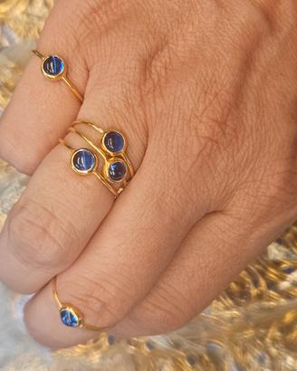 anelli dorati, bijoux, lotto di anelli