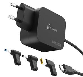 Caricabatterie j5create 67W GaN nuovo