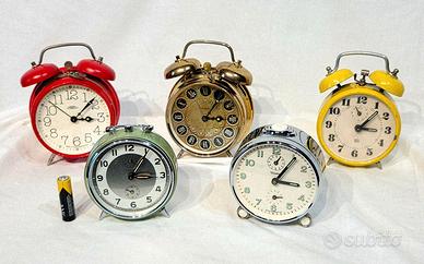 5 sveglie Vintage Anni 60/70 – Meccanica