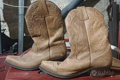 stivali cuoio da uomo wrangler