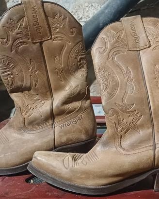 stivali cuoio da uomo wrangler