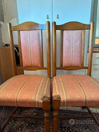 Sedie rivestite stile classico
