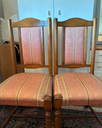 Sedie rivestite stile classico