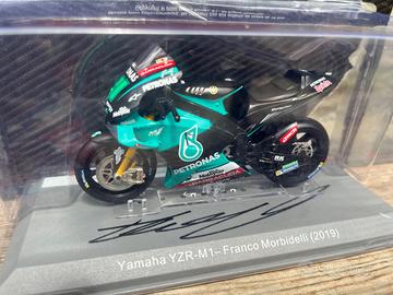 Modellino MotoGP Morbidelli autografato