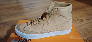 Scarpe Nike W Blazer Mid pelle beige