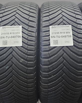 4 Pneumatici 215/55 R18 Michelin Cross Climate 2