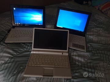 Lotto 3x mini pc portatili 