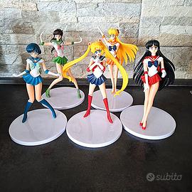 action figure sailor moon set completo 5 statuette