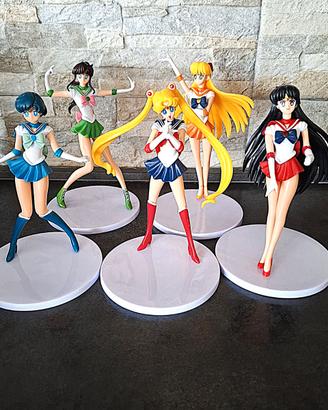 action figure sailor moon set completo 5 statuette