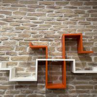 Set mensole design a incastro