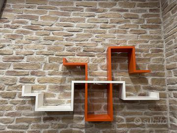 Set mensole design a incastro