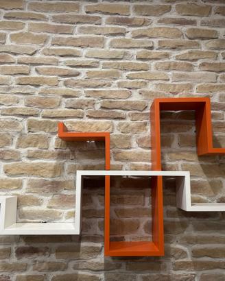 Set mensole design a incastro