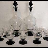 Servizio acqua e vino vintage Art Déco 