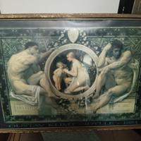 stampa riproduzione quadro di Gustav Klimt Idylle