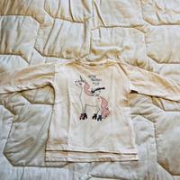 Felpa leggera unicorno bambina