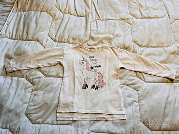 Felpa leggera unicorno bambina