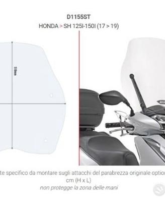 Parabrezza GIVI per Honda SH 125/150 cod. D1155ST