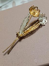 spilla argento 800 vintage