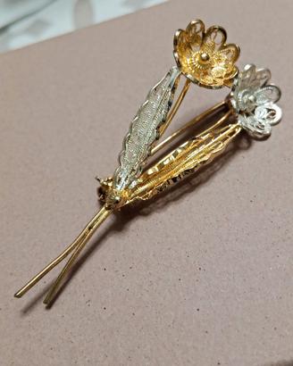 spilla argento 800 vintage