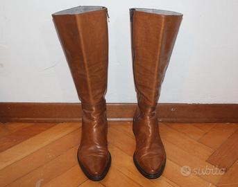 Stivali in pelle marroni - numero 38
