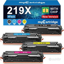 HP 219X Toner Set (Con Chip) per 219A 219X