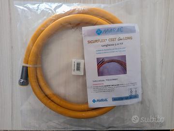 Tubo gas inox 3 metri EN 15266 MARAL [NUOVO]