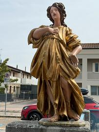 Antica statua del 600 Santa Caterina D’Alessandria