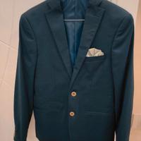 Giacca uomo elegante blu slim fit