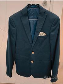 Giacca uomo elegante blu slim fit