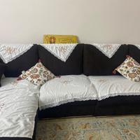 Divano 5 posti in tessuto idrorepellente