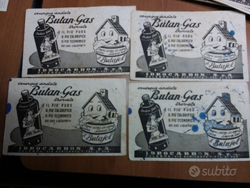 8 tovagliette carta assorbente pubblicità Butan