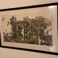 Incisione numerata Rudi Gorog IL MONASTERO NERO