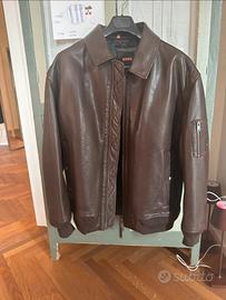 Giacca bomber in pelle Hugo boss