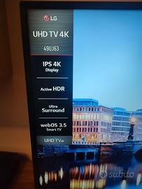 Smart TV LG 49" 4K UHD – Modello 49UJ63