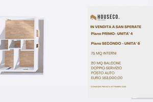 San Sperate. Trivano piano primo con balcone