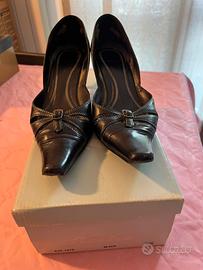Scarpe donna in pelle nera marca Bata n. 36