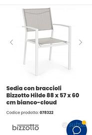Poltrone con braccioli per esterno e giardino 
