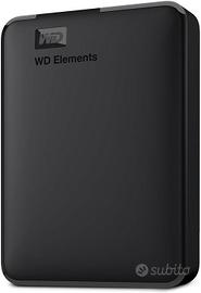 WD 5TB Elements Hard Disk Esterno Portatile