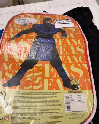 Costume Ninja Warrior bambino  5/6 anni