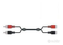 Stock 3 pz cavi rca m-f  1,5 mt.