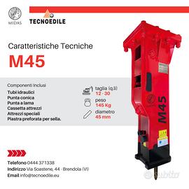 Martello idraulico demolitore m45 nuovo