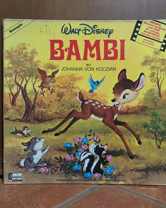 RARO Vinile BAMBI Disney LP TEDESCO  vintage