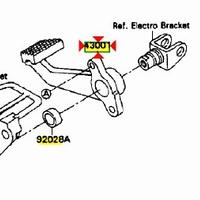 Pedale freno Kawasaki ZXR H1 Stinger 750 430011269