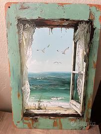 Targa decorativa in metallo