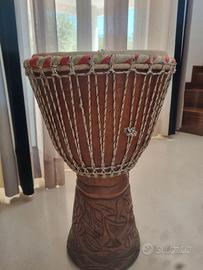 Bongo Africano intarsiato originale