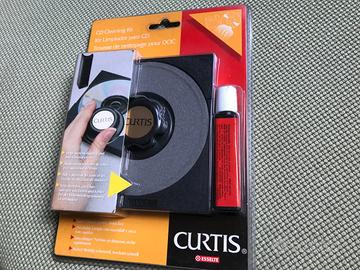 Kit pulizia Cd/Dvd e supporti ottici 12 cm.